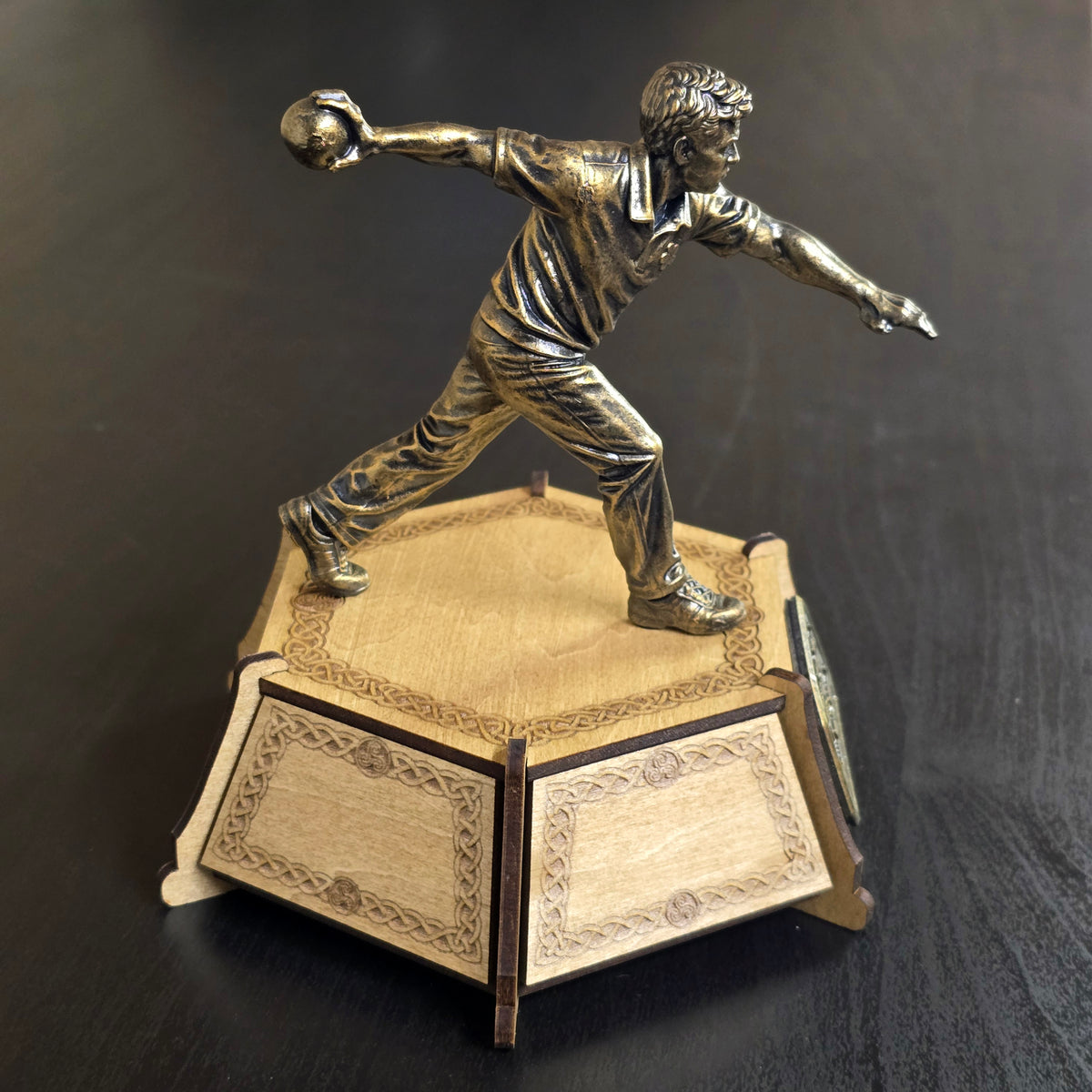 Personalised Male Road Bowls Trophy