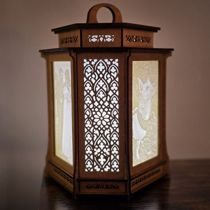 Personalised Hexagonal Photo Lamp – 3 Custom Photos