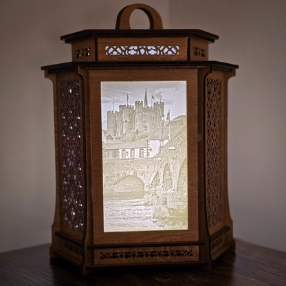 Personalised Hexagonal Photo Lamp – 3 Custom Photos