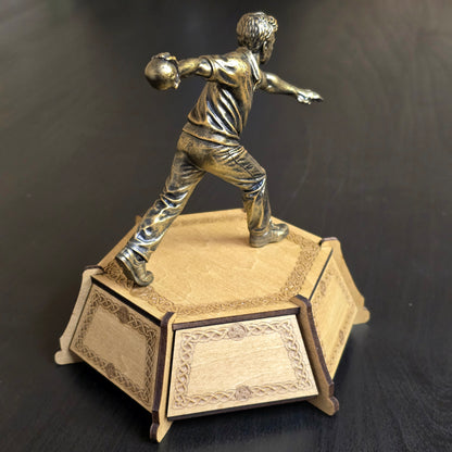 Personalised Male Road Bowls Trophy