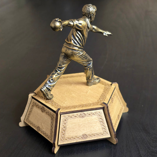 Personalised Male Road Bowls Trophy