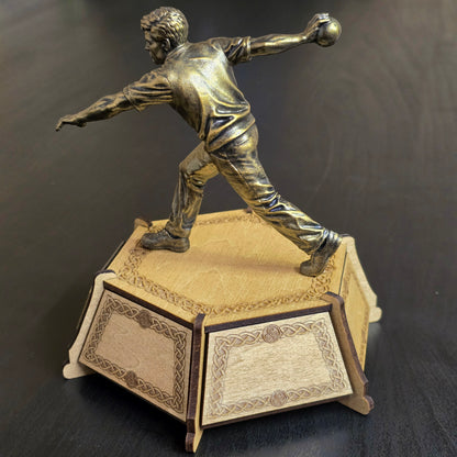 Personalised Male Road Bowls Trophy