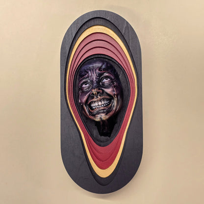 3D Horror Wall Art – Screaming Face Sculptures