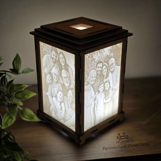 Personalised 4-Photo Lamp - Custom Glowing Memory Light