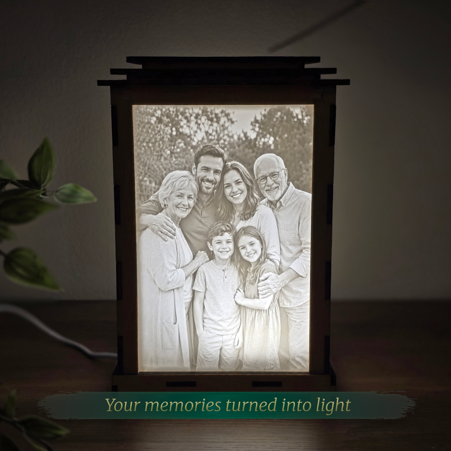 Personalised 4-Photo Lamp - Custom Glowing Memory Light