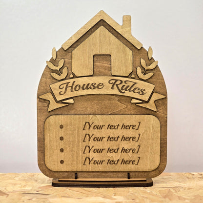 Complete Airbnb Signage Pack – Personalised Wooden Guesthouse Welcome Sign Set