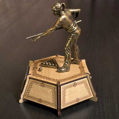 Personalised Female Pool Trophy