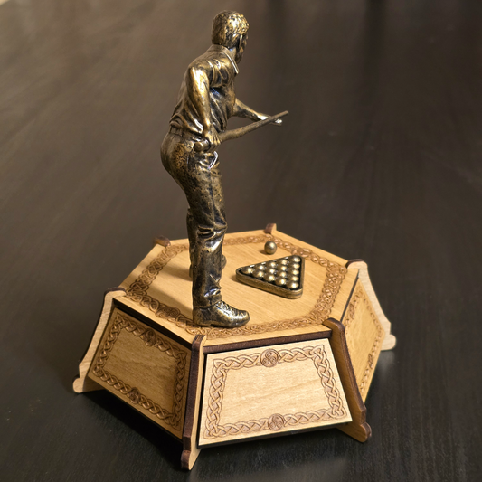Personalised Male Pool Trophy