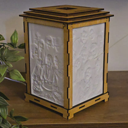 Personalised 4-Photo Lamp - Custom Glowing Memory Light